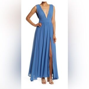 Love by Design Athen Plunging V-Neck Maxi Dress
